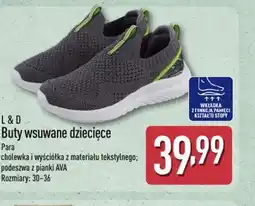 ALDI Buty wsuwane dziecięce L&D oferta