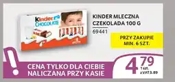 Selgros Kinder mleczna czekolada oferta