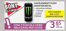 Selgros Napój energetyczny monster oferta