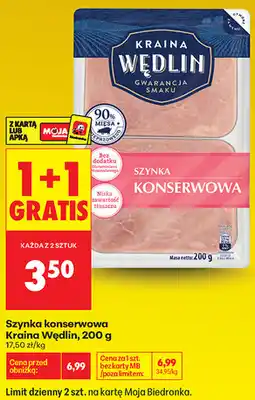 Biedronka Szynka konserwowa Kraina Wędlin oferta