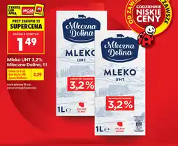 Biedronka Mleko UHT 3,2% Mleczna Dolina oferta