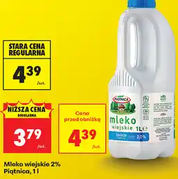 Biedronka Mleko wiejskie 2% Piątnica oferta
