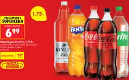 Biedronka Napój gazowany Coca-Cola, Coca-Cola Zero Cukru, Fanta, Sprite, Kinley oferta