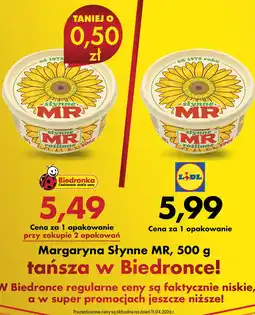 Biedronka Margaryna Słynne MR oferta