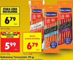 Biedronka Kabanosy Tarczyński, 90 g: pikantny kurczak, z indyka, cielęce z drobiem oferta