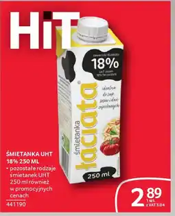 Selgros Śmietanka uht 18% oferta