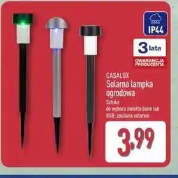 ALDI Casalux Solarna lampka ogrodowa oferta