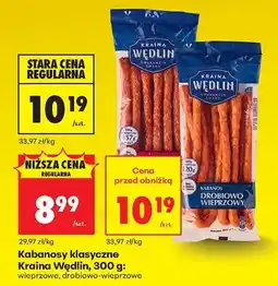 Biedronka Kabanosy klasyczne wieprzowe oferta