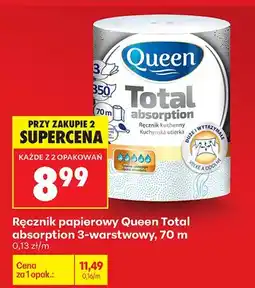 Biedronka Ręcznik papierowy Total absorption 3-warstwowy oferta