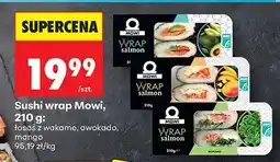 Biedronka Sushi wrap łosoś z wakame, awokado, mango oferta