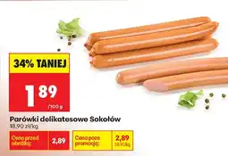 Biedronka Parówki delikatesowe oferta