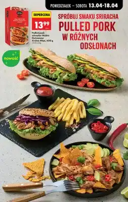 Biedronka Pulled pork sriracha wolno gotowane oferta