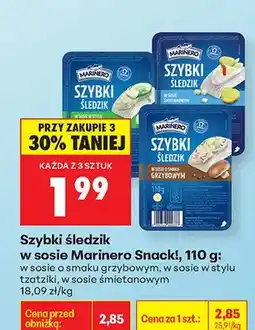 Biedronka Szybki Śledzik w sosie grzybowym oferta