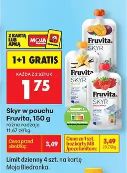 Biedronka Skyr w pouchu różne rodzaje oferta