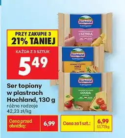 Biedronka Ser topiony w plastrach oferta