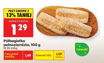 Biedronka Półbagietka pełnoziarnista oferta