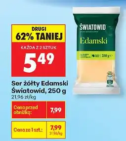 Biedronka Ser żółty Światowid oferta