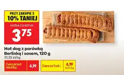 Biedronka Hot dog z parówką Berlinką i sosem oferta