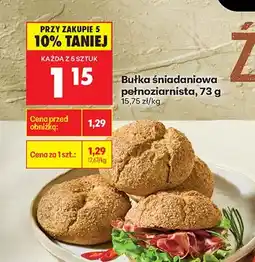 Biedronka Bułka śniadaniowa pełnoziarnista oferta