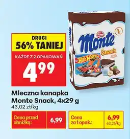Biedronka Mleczna kanapka Snack oferta