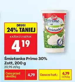 Biedronka Śmietanka 30% oferta