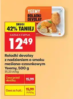 Biedronka Roladki devolay z nadzieniem o smaku maślano-czosnkowym oferta
