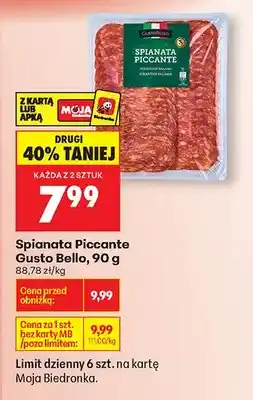 Biedronka Salami Spianata Piccante oferta