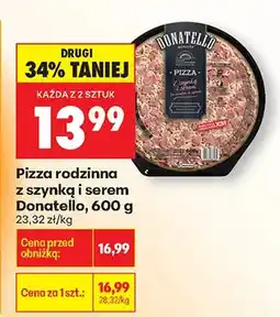 Biedronka Pizza rodzinna z szynką i serem oferta