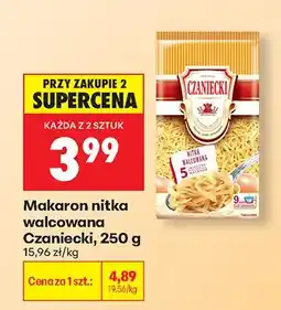 Biedronka Makaron nitka walcowana oferta
