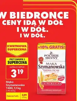 Biedronka Mąka Szymanowska pszenna typ 480 uniwersalna oferta