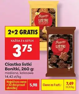 Biedronka Ciastka listki maślane oferta