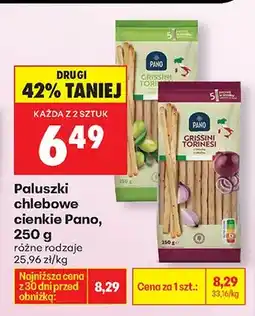 Biedronka Paluszki chlebowe cienkie grissini oferta