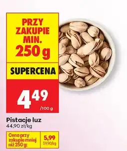 Biedronka Pistacje luz oferta
