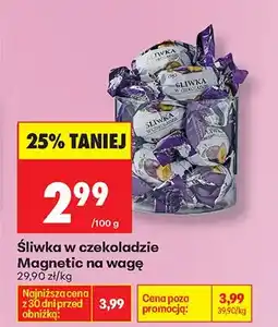 Biedronka Śliwka w czekoladzie na wagę oferta