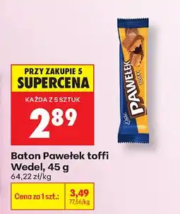 Biedronka Baton Pawełek toffi Wedel oferta