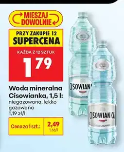Biedronka Woda mineralna niegazowana oferta