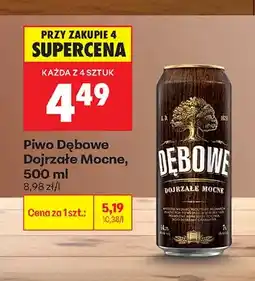 Biedronka Piwo Dębowe Dojrzałe Mocne oferta