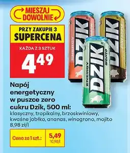 Biedronka Napój energetyczny w puszce zero klasyczny oferta