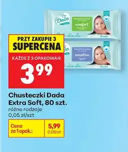 Biedronka Chusteczki Extra Soft różne rodzaje oferta