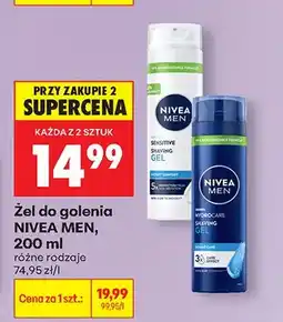 Biedronka Żel do golenia różne rodzaje oferta