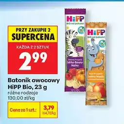 Biedronka Batonik owocowy Bio różne rodzaje oferta