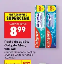 Biedronka Pasta do zębów Max White sparkle diamonds oferta