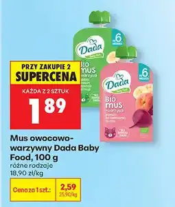 Biedronka Mus owocowo-warzywny różne rodzaje oferta