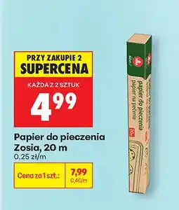 Biedronka Papier do pieczenia Zosia oferta