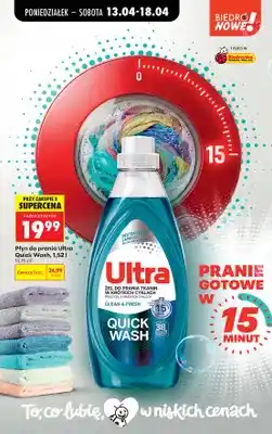 Biedronka Żel do prania Ultra Quick Wash Clean & Fresh oferta