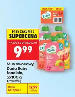 Biedronka Mus owocowy Bio Plus oferta