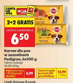 Biedronka Karma dla psa w saszetkach różne rodzaje oferta