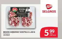 Selgros Bekon wędzony kostka oferta