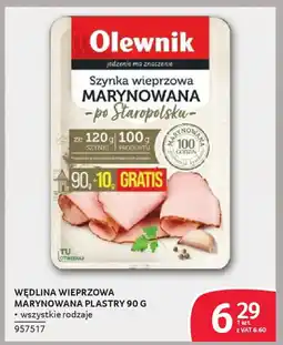 Selgros Wędlina wieprzowa marynowana plastry oferta