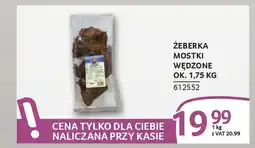 Selgros Żeberka mostki wędzone oferta